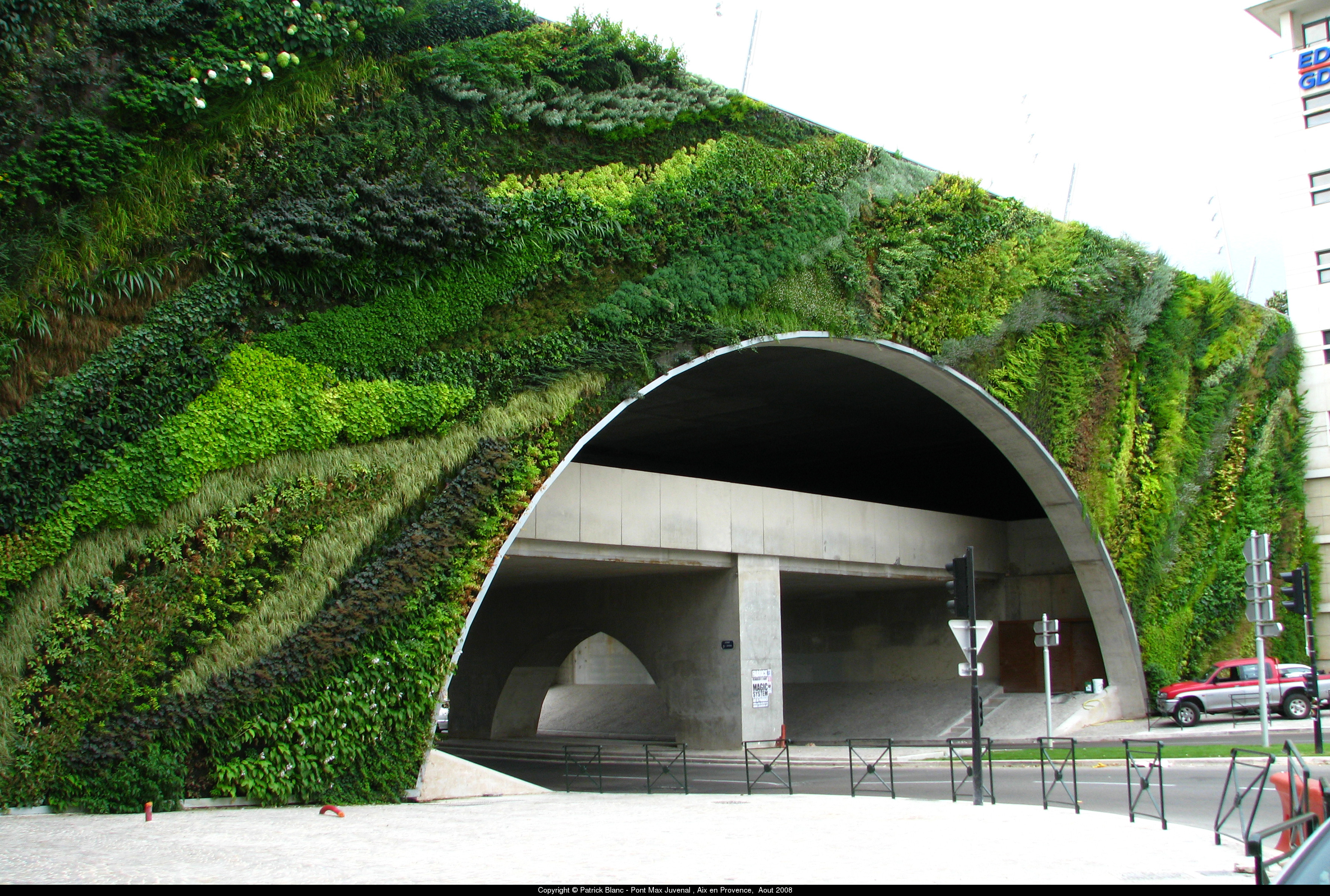 jardin en un puente