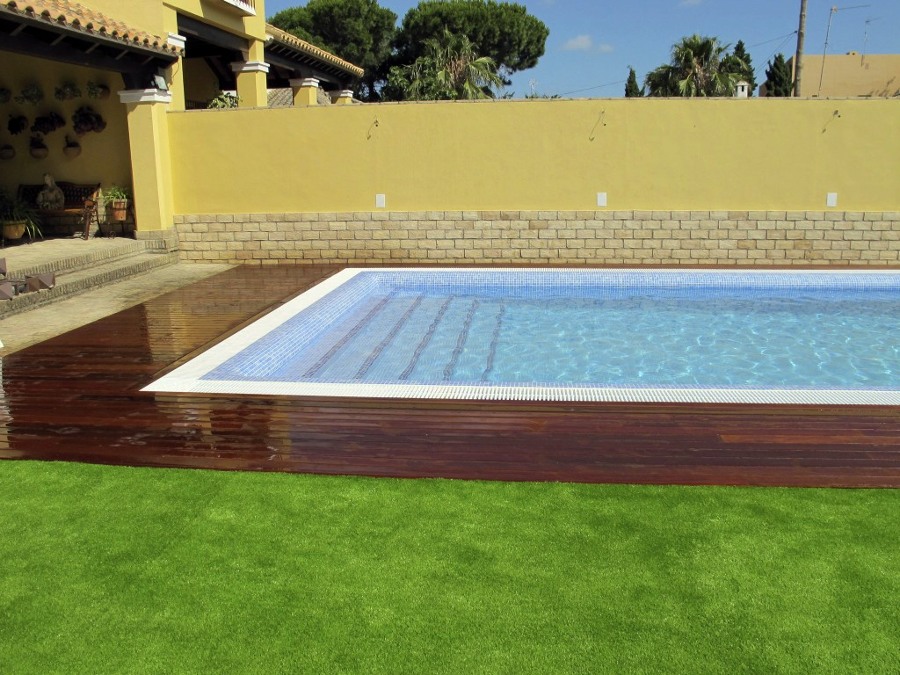 piscinas con madera